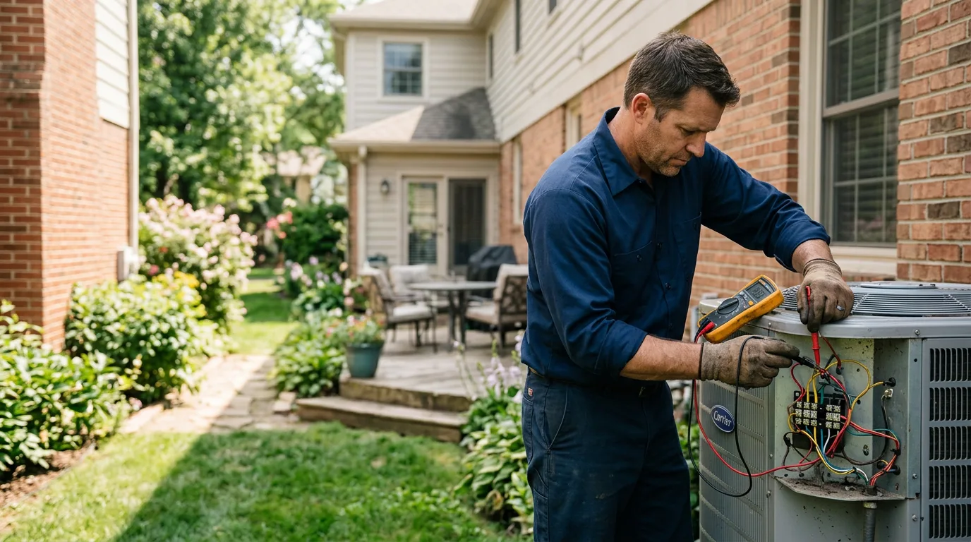 HVAC technician working near Wadesboro, NC